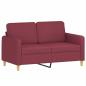 Preview: 2-Sitzer-Sofa Weinrot 120 cm Stoff