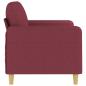 Preview: 2-Sitzer-Sofa Weinrot 120 cm Stoff