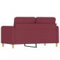 Preview: 2-Sitzer-Sofa Weinrot 120 cm Stoff