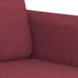 Preview: 2-Sitzer-Sofa Weinrot 120 cm Stoff