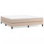 Preview: Boxspringbett Matratze Cappuccino-Braun 160x200 cm Kunstleder