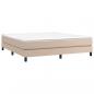 Preview: Boxspringbett Matratze Cappuccino-Braun 160x200 cm Kunstleder