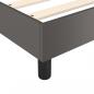 Preview: Boxspringbett mit Matratze Grau 90x190 cm Kunstleder