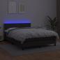 Preview: Boxspringbett mit Matratze & LED Schwarz 140x200 cm Kunstleder