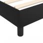 Preview: Boxspringbett mit Matratze Schwarz 100x200 cm Kunstleder