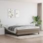 Preview: ARDEBO.de - Boxspringbett mit Matratze Taupe 180x200 cm Stoff