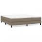 Preview: Boxspringbett mit Matratze Taupe 180x200 cm Stoff