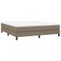 Preview: Boxspringbett mit Matratze Taupe 180x200 cm Stoff