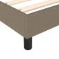 Preview: Boxspringbett mit Matratze Taupe 180x200 cm Stoff