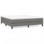 Preview: Boxspringbett mit Matratze Dunkelgrau 180x200 cm Stoff