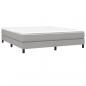 Preview: Boxspringbett mit Matratze Hellgrau 180x200 cm Stoff