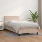 Preview: ARDEBO.de - Boxspringbett Matratze Cappuccino-Braun 100x200cm Kunstleder