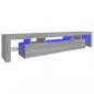 Preview: TV-Schrank mit LED-Leuchten Grau Sonoma 215x36,5x40 cm