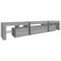 Preview: TV-Schrank mit LED-Leuchten Grau Sonoma 215x36,5x40 cm