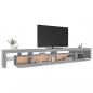 Preview: TV-Schrank mit LED-Leuchten Grau Sonoma 290x36,5x40 cm