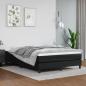 Preview: ARDEBO.de - Boxspringbett mit Matratze Schwarz 140x200 cm Kunstleder