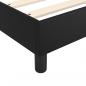 Preview: Boxspringbett mit Matratze Schwarz 200x200 cm Kunstleder