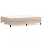 Preview: Boxspringbett Matratze Cappuccino-Braun 200x200cm Kunstleder