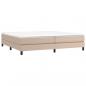 Preview: Boxspringbett Matratze Cappuccino-Braun 200x200cm Kunstleder