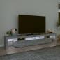 Preview: TV-Schrank mit LED-Leuchten Grau Sonoma 230x36,5x40 cm