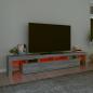 Preview: TV-Schrank mit LED-Leuchten Grau Sonoma 230x36,5x40 cm