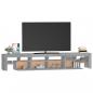 Preview: TV-Schrank mit LED-Leuchten Grau Sonoma 230x36,5x40 cm