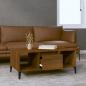 Preview: Couchtisch Braun Eichen-Optik 90x50x36,5 cm Holzwerkstoff