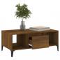 Preview: Couchtisch Braun Eichen-Optik 90x50x36,5 cm Holzwerkstoff