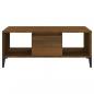 Preview: Couchtisch Braun Eichen-Optik 90x50x36,5 cm Holzwerkstoff