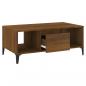 Preview: Couchtisch Braun Eichen-Optik 90x50x36,5 cm Holzwerkstoff