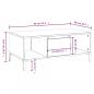 Preview: Couchtisch Betongrau 90x50x36,5 cm Holzwerkstoff