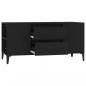 Preview: TV-Schrank Schwarz 102x44,5x50 cm Holzwerkstoff