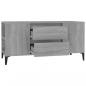 Preview: TV-Schrank Grau Sonoma 102x44,5x50 cm Holzwerkstoff