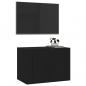 Preview: TV-Wandschrank Schwarz 57x34,5x40 cm