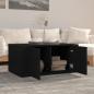 Preview: Couchtisch Schwarz 80x50x36 cm Holzwerkstoff