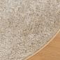 Preview: Teppich ISTAN Hochflor Glänzend Beige Ø 200 cm