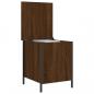 Preview: Sitzbank mit Stauraum Braun Eiche 40x42,5x50 cm Holzwerkstoff