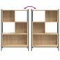 Preview: Bücherregal Sonoma-Eiche 72x28x109 cm Holzwerkstoff