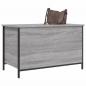 Preview: Sitzbank mit Stauraum Grau Sonoma 80x42,5x50 cm Holzwerkstoff