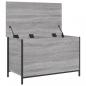 Preview: Sitzbank mit Stauraum Grau Sonoma 80x42,5x50 cm Holzwerkstoff