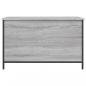 Preview: Sitzbank mit Stauraum Grau Sonoma 80x42,5x50 cm Holzwerkstoff