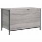 Preview: Sitzbank mit Stauraum Grau Sonoma 80x42,5x50 cm Holzwerkstoff