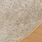 Preview: Teppich ISTAN Hochflor Glänzend Beige Ø 80 cm