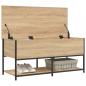 Preview: Sitzbank mit Stauraum Sonoma-Eiche 100x42,5x47 cm Holzwerkstoff