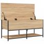 Preview: Sitzbank mit Stauraum Sonoma-Eiche 100x42,5x47 cm Holzwerkstoff