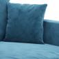 Preview: 2-Sitzer-Sofa Blau 120 cm Samt