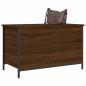 Preview: Sitzbank mit Stauraum Braun Eiche 80x42,5x50 cm Holzwerkstoff