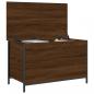 Preview: Sitzbank mit Stauraum Braun Eiche 80x42,5x50 cm Holzwerkstoff