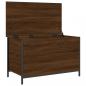 Preview: Sitzbank mit Stauraum Braun Eiche 80x42,5x50 cm Holzwerkstoff