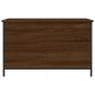 Preview: Sitzbank mit Stauraum Braun Eiche 80x42,5x50 cm Holzwerkstoff